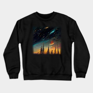 Space City Artwork Crewneck Sweatshirt